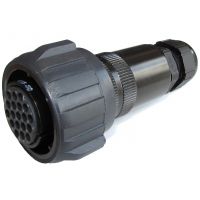 PA-COM - 19P Female with nut + cable gland