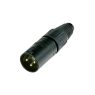 Neutrik | NC3MX-BAG - XLR Connector 3 Pole Black Male