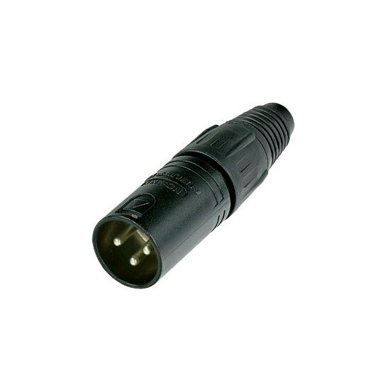 Neutrik | NC3MX-BAG - XLR Connector 3 Pole Black Male
