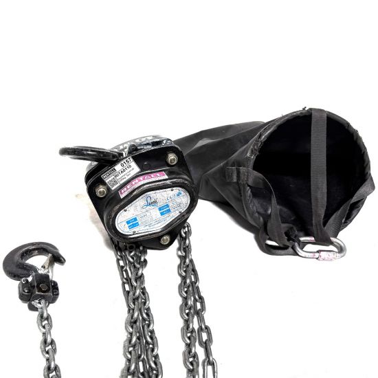 Used | Manual operated chainhoist, 1000kg, 10,0m