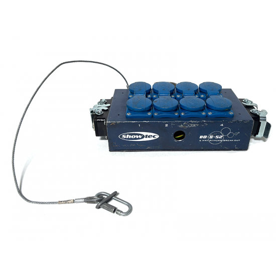 Used | Showtec - Breakout (H16 in/out > 8 Schuko out)